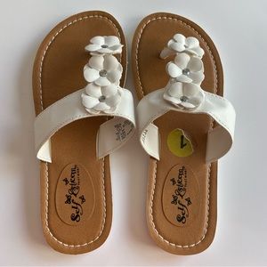 Self Esteem white girl Sandals/ comfortable and pretty.